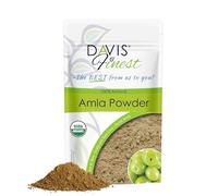 Polvo orgánico de amla Davis Finest, 100 g, ayurvédico, para el crecimiento del cabello, fortalecedor, espesante, voluminizador, acondicionador profundo, antiencrespamiento, brillo del cabello