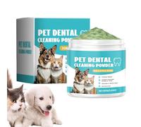Polvo Para Dientes De Perro,100g Refrescante De Olor De Pasta - Eliminador De Manchas Para Limpieza Bucal De Perros,Para Mascotas Gato Gatito Cachorro Salud Del Aliento