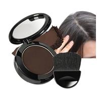 Polvo para la línea del cabello para mujer, multifuncional, con aplicador y espejo, raíz ligera oculta para abuela, abuela, mujeres, inmediatamente más gruesa