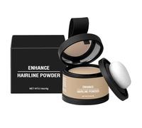 Polvo para la línea del cabello para mujeres, polvo para retocar raíces, aplicador incluido, resistente al agua, duradero, corrector gris para mayor volumen del cabello para una plenitud instantánea