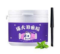 Polvo Para Manchas De Lágrimas Para Perros,Polvo Para Manchas De Lágrimas Para Perros Blancos,Limpiador De Ojos Para Perros Y Gatos, 60g, Polvo Para Manchas De Lágrimas Con Cepillo | Pet Eye Risen Nat