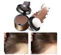 Polvo para Rayitas, Hairline Powder Retocador de Raíces en Polvo, Cubre Canas y Densifica el Cabello, Ideal para Rellenar Cabello Debilitado, Impermeable y de Larga Duración (Café, 4 g)