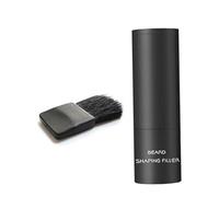 Polvo para sombra de barba retoque instantáneo de raíces a prueba de manchas relleno para dar forma a la barba para adelgazar marrón oscuro