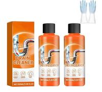 Polvo potente 4 en 1 para desatascar tuberías, spray limpiador para fregaderos y desagües, agente de dragado de tuberías, limpieza profunda, para inodoros, cocinas, baños y duchas (2pcs)