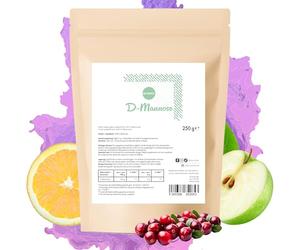 Polvo puro de D-manosa de 250 g con cuchara medidora - 125 días de existencia - sin aditivos, calidad alemana, alta dosis, bien soluble, vegano, sin ingeniería genética | Nutritec