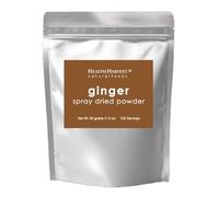 Polvo secado por pulverización de jengibre, 50 g, textura fina, alta concentración, 100 % soluble en agua, comida vegana, sin gluten, sin OMG, sin productos químicos