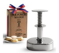 Polvoron Molder Filipino - Molde ovalado de polvoron (7 cm x 4,5 cm) para galletas filipinas tradicionales - Fácil de usar y duradero