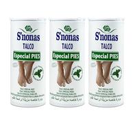 Polvos de Talco para Pies 100g - Desodorante para Pies y Calzado Elimina el Mal Olor (3 Unidades)