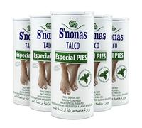 Polvos de Talco para Pies 100g - Desodorante para Pies y Calzado Elimina el Mal Olor (5 Unidades)