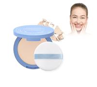 Polvos Faciales Oil Control,Polvo Compacto,Oil Control Face Pressed Powder,Polvo Fijador De Larga Duración,Suelto Polvo Fijador De Maquillaje,Larga Duración,Control De Aceites (NATURAL BEIGE, s)