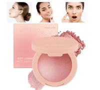 Polvos Rubor - Maquillaje Rubor en Polvo para el Rostro - Maquillaje Altamente Pigmentado con Efecto Luminoso, Producto de Belleza de Larga Duración para Todo Tipo de Piel y Contorno Definido