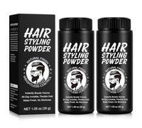 Polvos volumen texturizantes pelo hombre mujer, polvos para el pelo apto para todo tipo de cabello. Proporciona una fijación invisible durante todo el día, sin brillo (2Piezas)