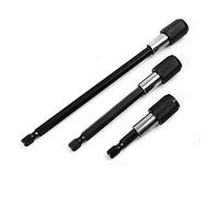 POLXLMOFXO 3pcs Conjunto 1/4 pulgada HEX Rápido Lanzamiento Magnético Destornillador de extensión Soporte bits 60 100 150 mm Herramientas varilla