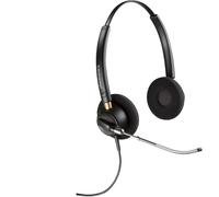 Poly auriculares binaurales encorepro 520v con tubo de voz y desconexi