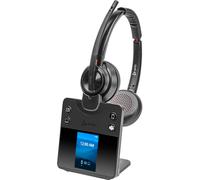 Poly Auriculares con micrófono Savi 8420 MS Office Duo – DECT Bluetooth inalámbrico, 3 vías – Negro