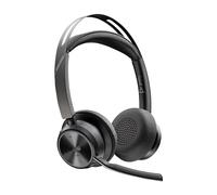 POLY - Auriculares Voyager Focus 2 USB-C-C con certificación Microsoft Teams + adaptador USB-C/A + base de carga