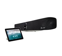 Poly - Barra de Video Studio X70 + Controlador táctil TC8 (Plantronics + Polycom) - Audio y videoconferencia 4K Premium para Salas de conferencias Grandes - Cámara, Altavoces, micrófonos - Funciona