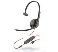 Poly blackwire 3215 auriculares alámbrico diadema llamadas/música us