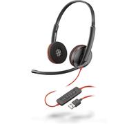 Poly Blackwire 3220 Auriculares con Micrófono USB Negros