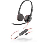 Poly Blackwire 3225 Auriculares USB-C para Empresa con Cancelación de Ruido y Estuche de Transporte, Serie 3200