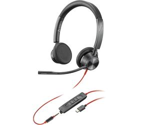 POLY Blackwire 3325 USB-C Auriculares con cable de 3,5 mm para PC portátil...