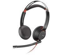 POLY Blackwire 5220 Auriculares Alámbrico Diadema Llamadas/Música USB Tipo C Negro, Rojo