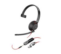 POLY Blackwire C5210 Monoaural Usb-C Auriculares + 3.5mm Enchufe + / A Adaptador