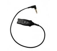 Poly Cable Plantronics QD/Jack 2,5 mm - 30cm Cabo QD/jack 2,5 mm para telefones Dect