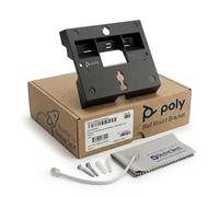 Poly CCX 400 - Soporte de pared solo para teléfono de escritorio, ajuste de precisión seguro para estaciones de trabajo más limpias y áreas comunes, fácil acceso, parte 85W89AA, 2200-49703-001