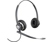 Auriculares de oficina - POLY EncorePro 720 Binaural Headset +Quick Disconnect, Circumaurales, Negro