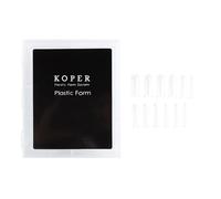 Poly-Extension - Juego de 120 puntas de uñas de gel acrílicas, herramienta de manicura para bailarina, forma de ataúd corto, molde para constructor