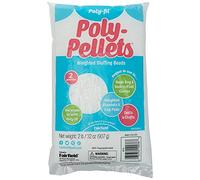 Poly-Fil PP2B Poly - Pellets, Cuentas para relleno, color blanco, 32 oz (907g)