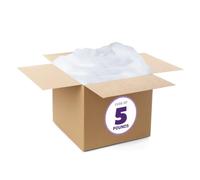Poly-Fil Relleno de Fibra Sedosa de Fairfield, Caja de 5 Libras, Color Blanco