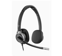 Poly HP Poly Mission 625 USB-C Dúo IA Auricular USB estéreo con USB-C (incluye adaptador a USB-A), 2 micrófonos con reducción de ruido por IA y audio super