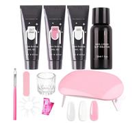 Poly Nail Gel Kit - Builder Extension Set | Manicure Tools, UV Lamp