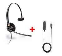 Poly Pack: Plantronics Encore Pro 510 + Cable USB80 Pack de: Auricular Plantronics Encore Pro 510 y Cable USB80 - ideal para estar comunicado