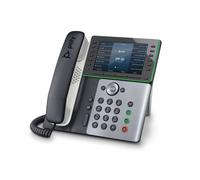 Poly / Plantronics Poly Edge E550 Teléfono IP de sobremesa de gama alta de 12 líneas con gran pantalla en color y conexiones Wi-Fi y Bluetooth