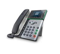 Poly (Plantronics + Polycom) Teléfonos IP de Escritorio Poly Edge E350 (Plantronics + Polycom), Fácil de Instalar con Wi, Fi Incluido, Teclas de 8 líneas Que admiten hasta 32 líneas