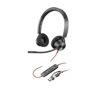 Poly Blackwire 3320 Stereo USB-C Headset +USB-C/A Adapter 8X219AA