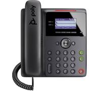 Poly Poly Edge B20 Teléfono de sobremesa IP de 2 líneas con tecnología de audio inteligente y alimentación PoE.