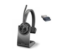 Poly Poly Voyager 4310 USB-A Microsoft Teams + Base de carga Auriculares inalámbricos profesionales para PC y Smartphone - ideales para el trabajo híbrido