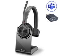 Poly Poly Voyager 4310 USB-C Microsoft Teams + Base de carga Auriculares inalámbricos mono para PC y Smartphone - ideales para profesionales flexibles