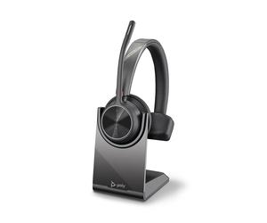 Poly Poly Voyager 4310 USB-C + soporte de carga Auriculares inalámbricos flexibles y profesionales para una comunicación de alta definición en todo tipo de
