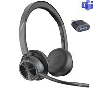 Poly Poly Voyager 4320 USB-C Microsoft Teams Auriculares estéreo inalámbricos para PC y Smartphone: ideales para profesionales flexibles