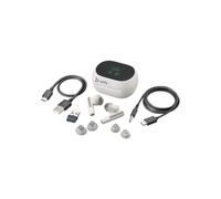 Poly Poly Voyager Free 60+ Blanco UC USB-A + Estuche táctil Auriculares bluetooth inalámbricos con dongle USB-A, incluye estuche de carga con pantalla