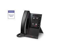Poly Polycom CCX500 MS Teams Teléfono profesional con pantalla táctil de 5" compatible con Teams y SFB ideal para su oficina