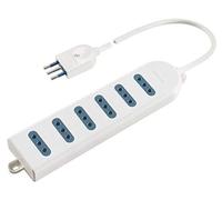 Poly pool Enchufe regleta con 6 enchufes 10 A y 1.5 m Cable, PP0396S