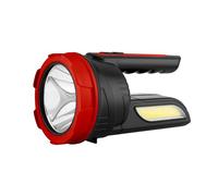 Poly Pool - Linterna LED portátil recargable con mango regulable, rojo/negro