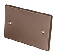 Poly Pool PP0274.3 3 tapas para caja rectangular soporte para placa de pared o empotrado, Marrón