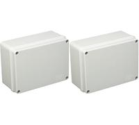 POLY POOL - PP0292 Caja Derivación Empotrada - Caja Eléctrica de Pared Rectangular - Caja Derivación con Tornillos para Fijación Tapa - Made In Italy (Paquete de 2)